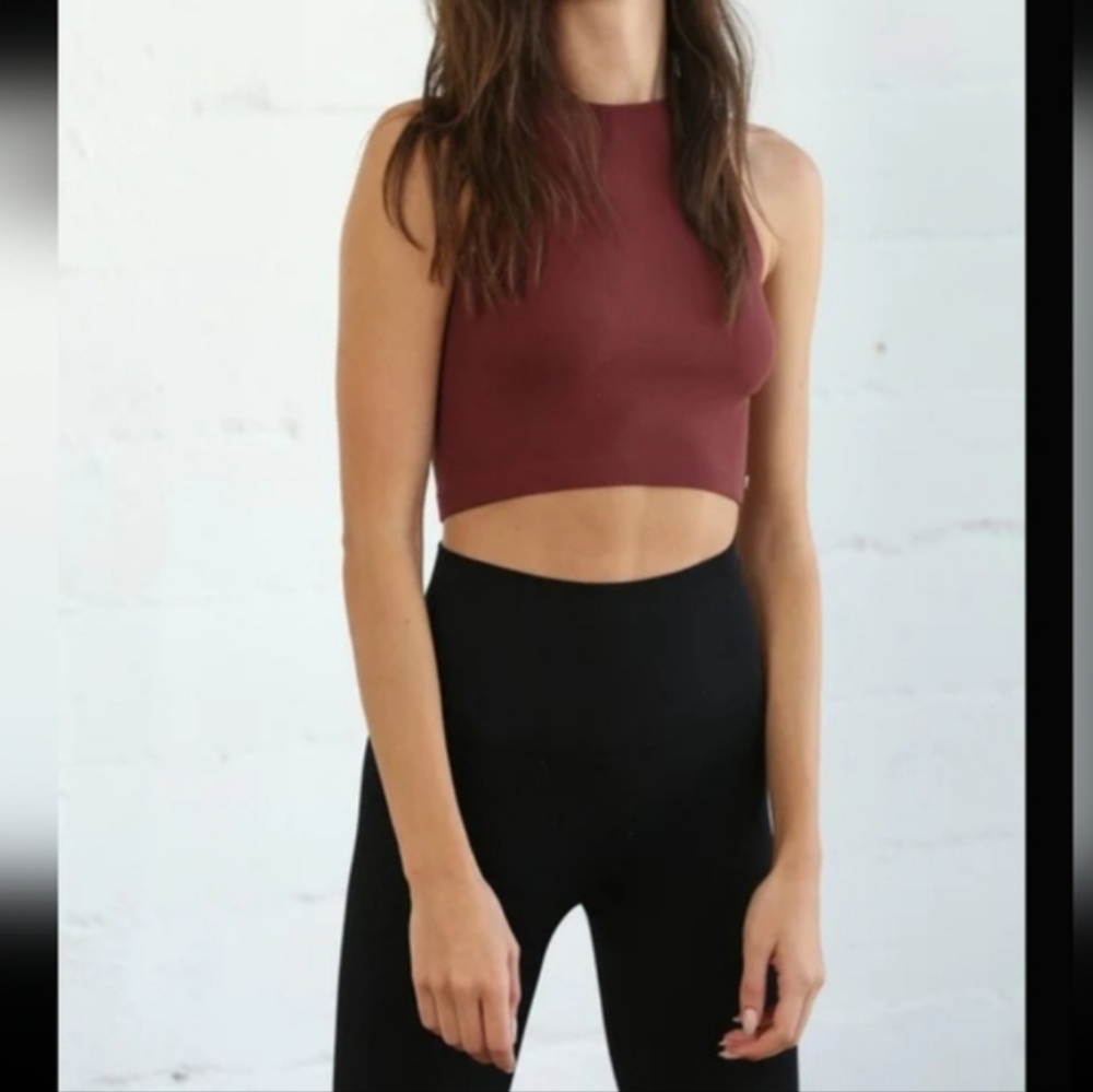 Bytogether Bralette So Cozy Wine Red Mauve Maroon M/L